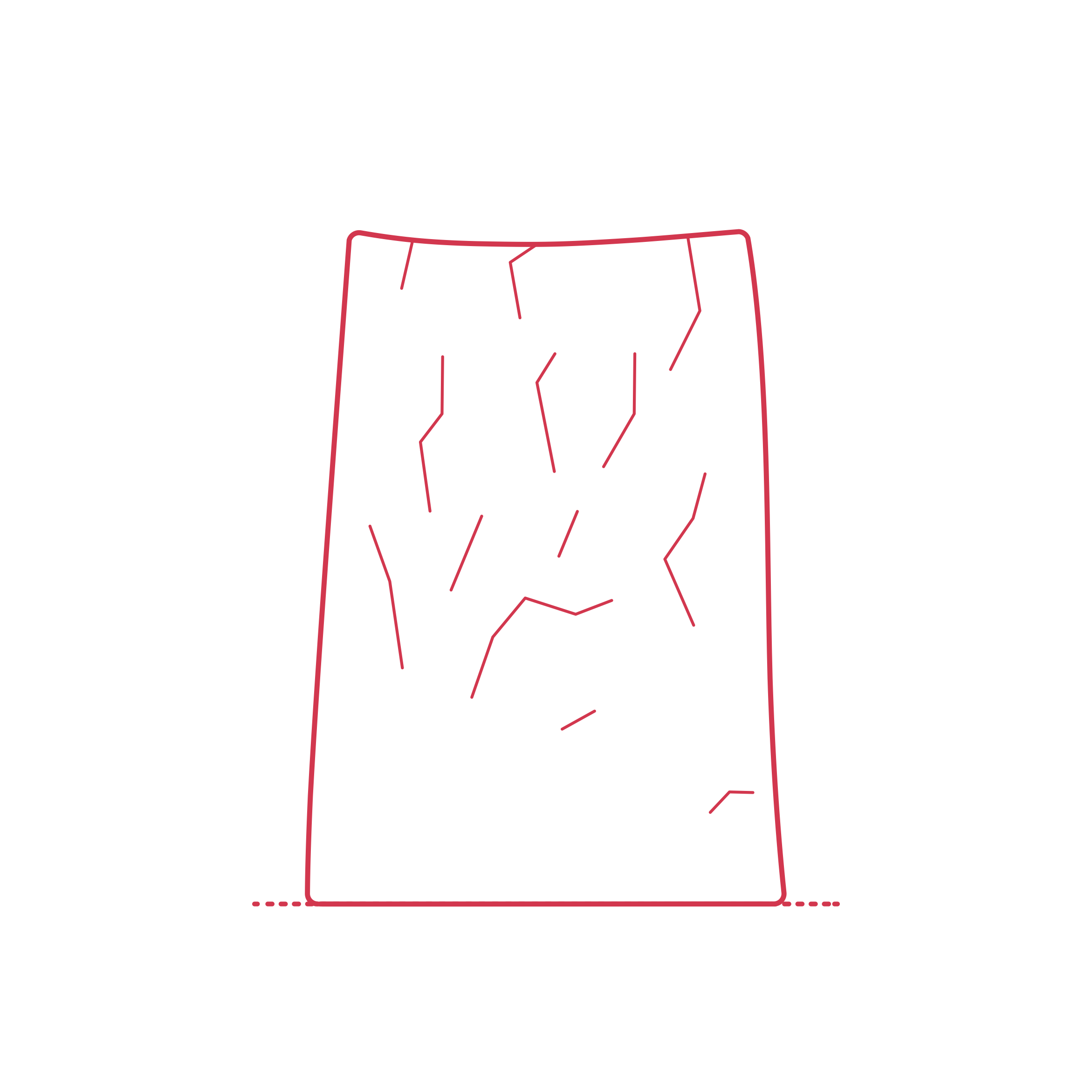 Objects Decorative Vases Crinkle Bag Vase Line Art Svg Vector Free Vectors
